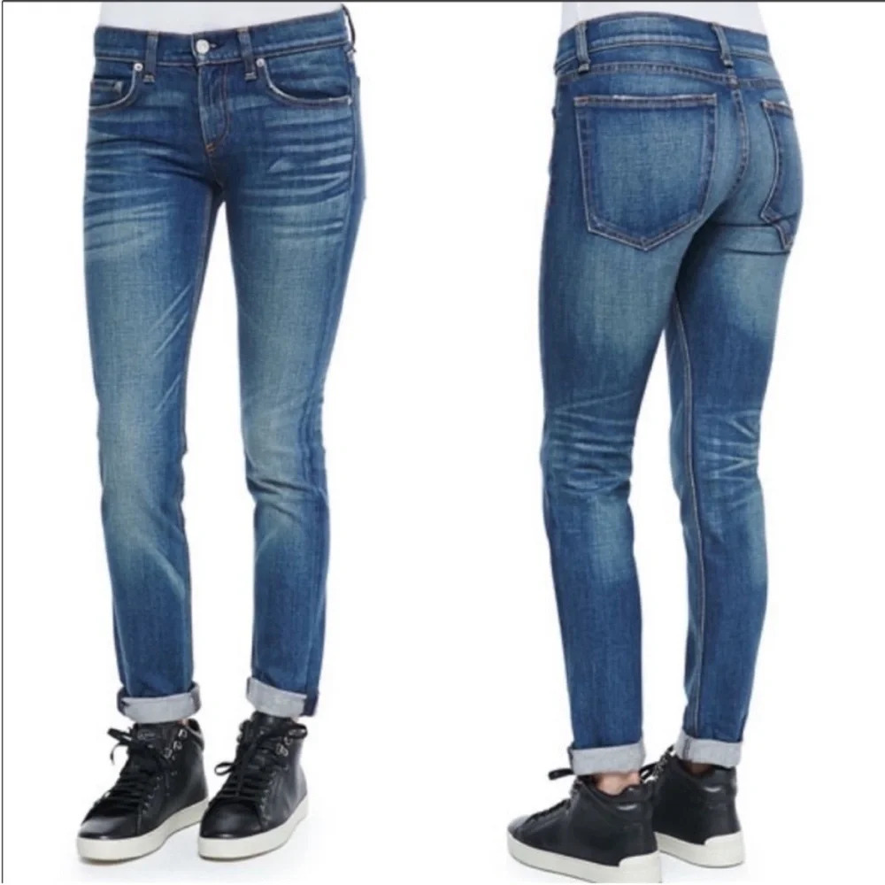 NWOT Rag & Bone The Dre Slim Boyfriend Jeans Bradford Denim Casual Women’s 25
